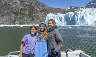 The lodge at whale pass Off centered goulds in front of glacier Lucas Ryter