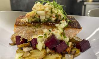 The lodge at whale pass Salmon really closeup horizontal Lucas Ryter