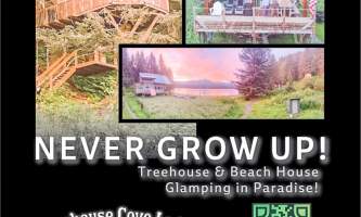 221017 Ogan Treehouse Homer Directory ad w qr v1 alaska alaska seldovia wilderness lodge treehouse cove alaska org