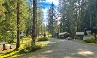 Glacier nalue campground RV sites 1