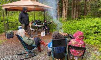 Glacier nalue campground Deluxe Tenting 4