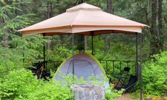 Glacier nalue campground Deluxe Tenting