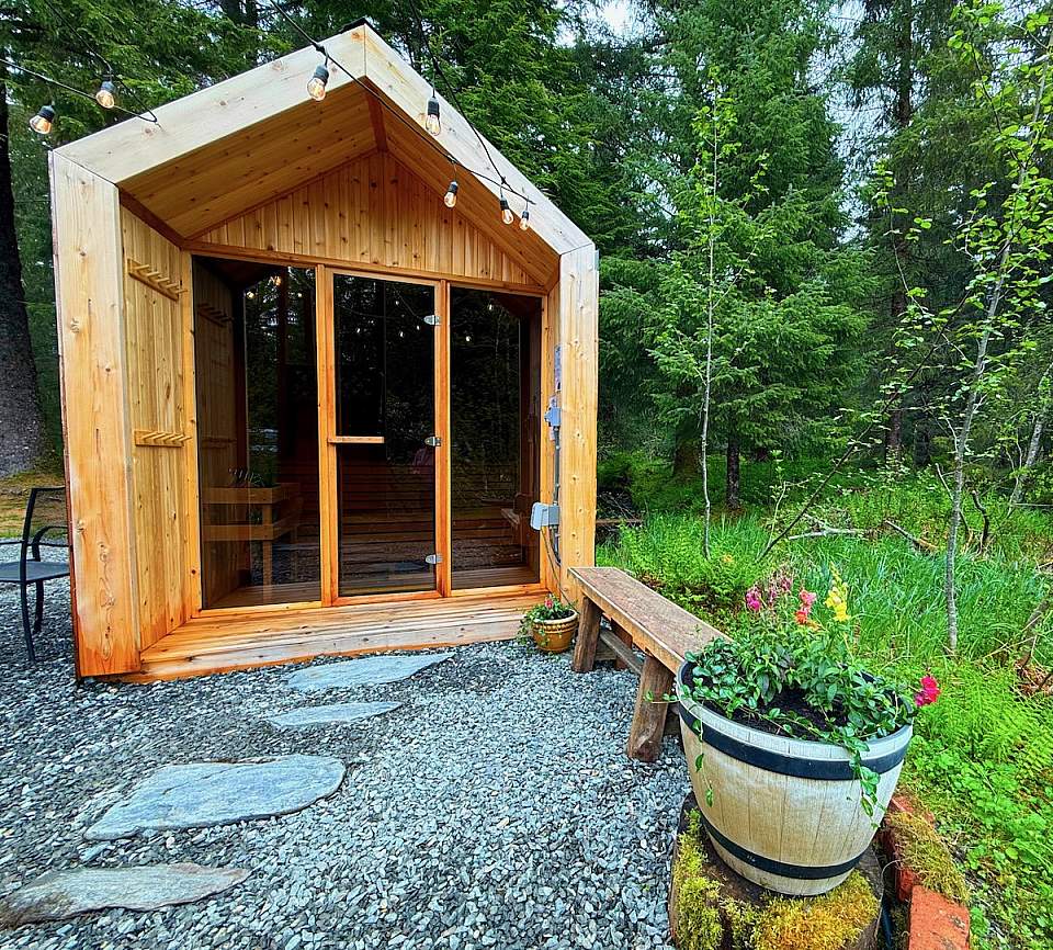 Rainforest Sauna at Glacier Nalu Campground Resort