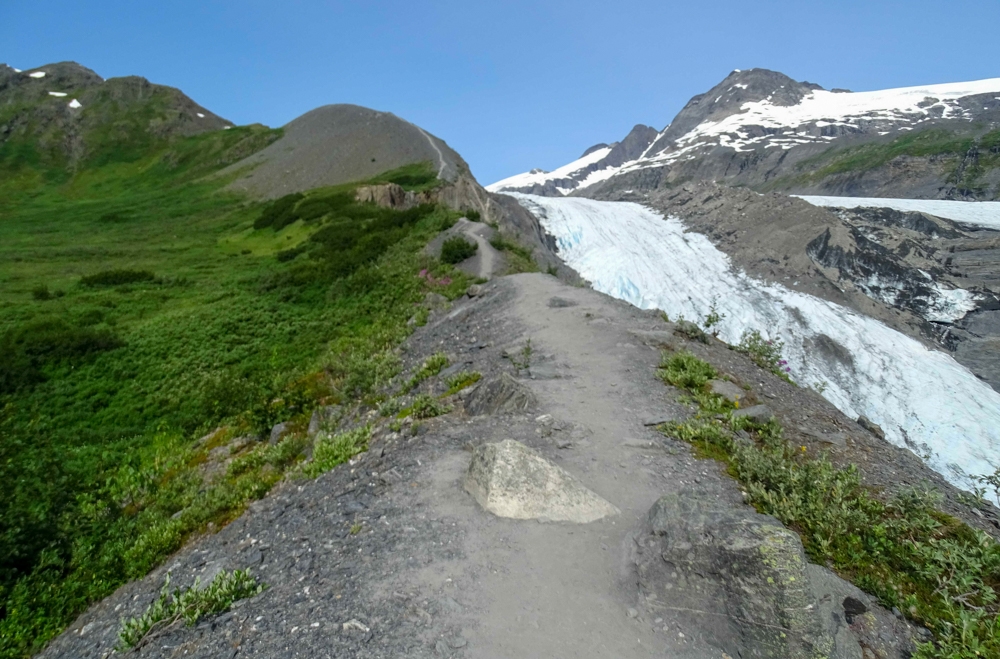 Trail above Worthington Glacier. Photo by Pam Smith.