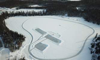 A R C Lake Skating Trail Rinks Drone Photo alaska untitled