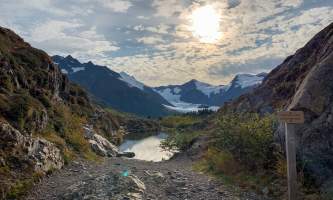 Portage Pass Summit alaska whittier trails