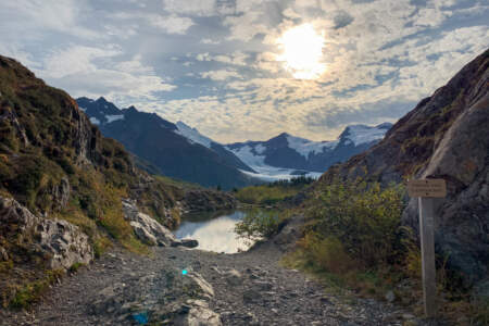 Portage Pass Summit alaska whittier trails