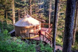 Alaska trip ideas seward char yurt 2 shearwater cove