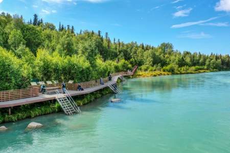 Day 2 Soldotna Creek Park Access Stairs Boardwalk Laura Rhyner Boardwalk alaska untitled copy alaska untitled